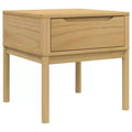 vidaXL Lamp Table Storage Desk Nightstand Living Room Furniture Solid Wood Pine